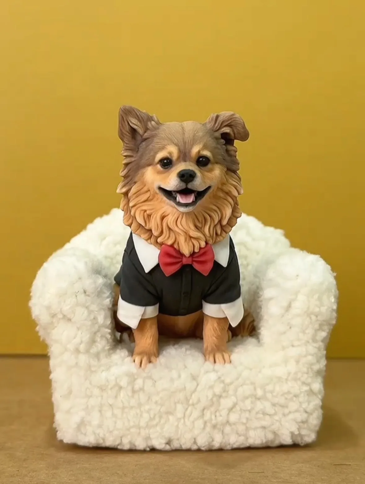 Poppy's Tiny Presence portrait displayed at home